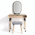 Wooden Vanity Table with Mirror – Suitable for Bedroom Use – Made of Plywood and Fabric – 100 x 40 x 75cm