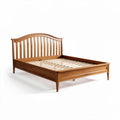 Wooden Bed Frame with Slatted Base for Bedroom Use Made of Solid Wood 200 x 160 x 100cm