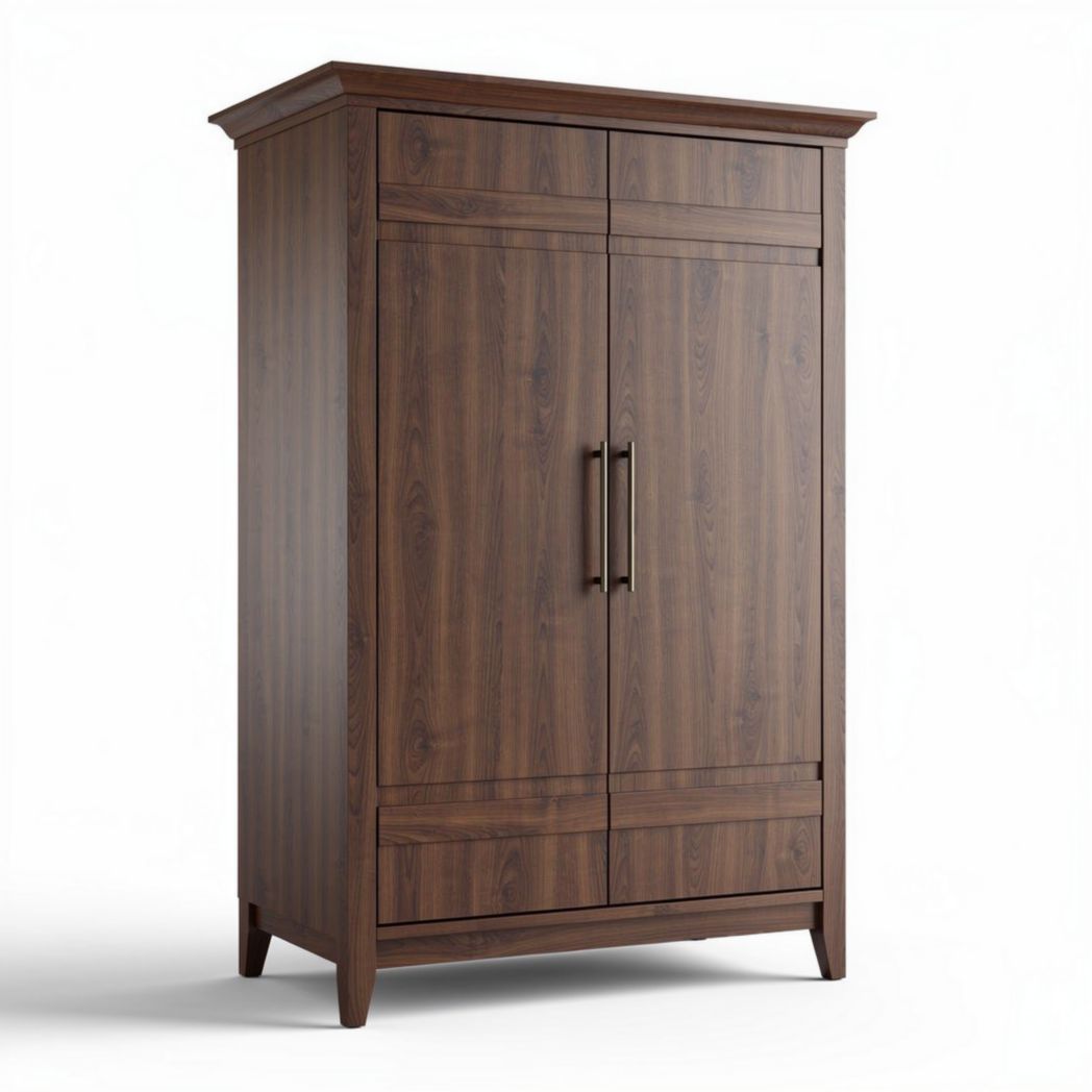 Wooden Storage Cabinet for Living Room Use – Made of Solid Wood – 90 x 50 x 180cm
