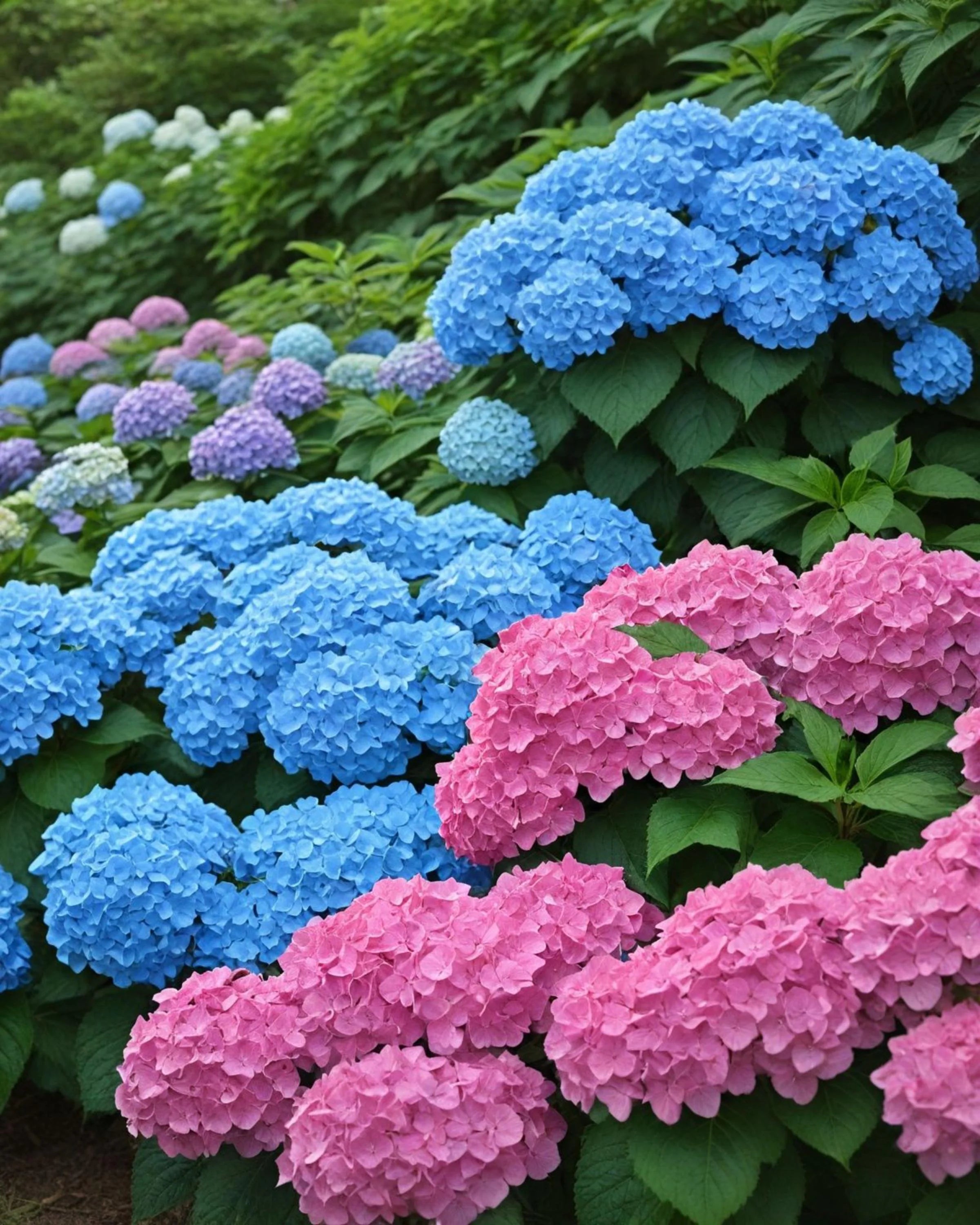 Pink and Blue Hydrangea Seeds – Macrophylla Giant Snowball Shrub – Fast-Growing Bonsai Flower Seeds(5 Seeds)