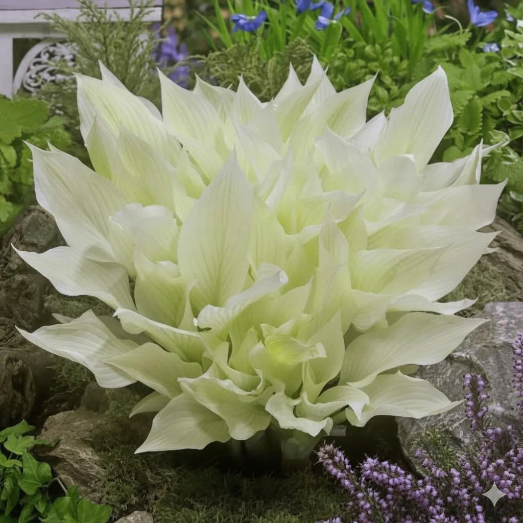 Hosta White Feather 40/200/400 seeds flower DIY for home garden plant(40 Seeds)