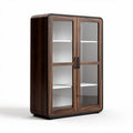 Wooden Display Cabinet for Living Room and Office Use with Glass Doors – 90 x 45 x 120cm