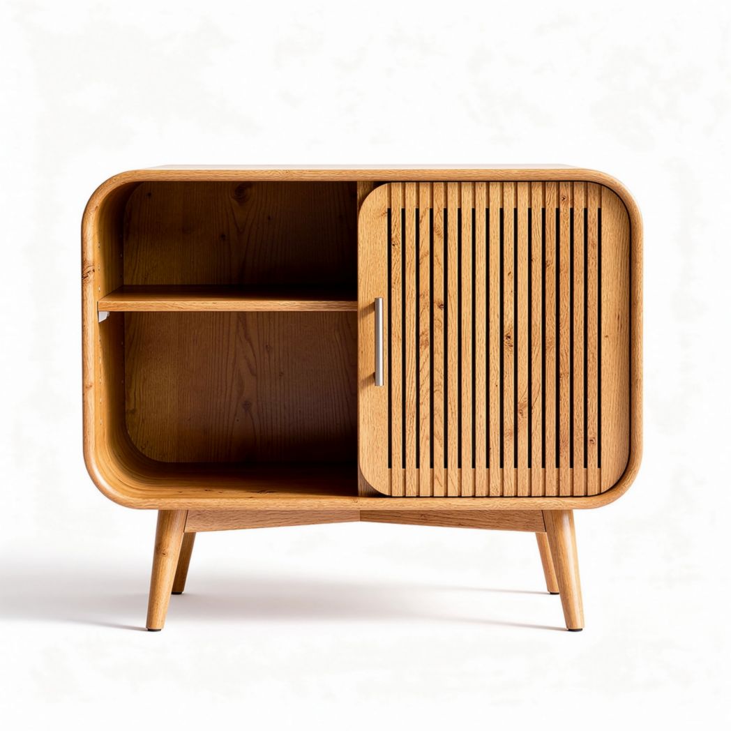 Bamboo Storage Cabinet for Living Room Use – Bamboo Material – 60 x 40 x 45cm