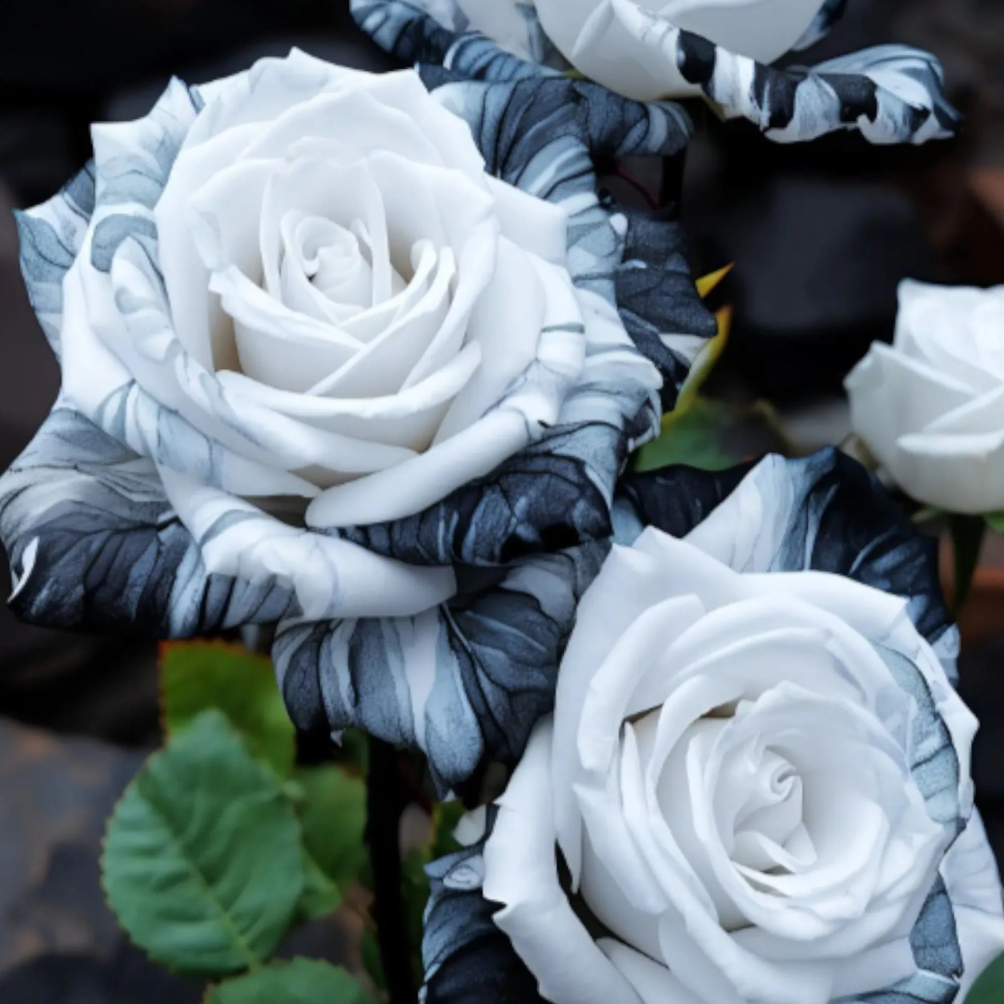 2/10/20pcs Rare Ink Rose Seeds - Non-GMO Heirloom Variety for Your Garden - Planting Instructions Included(2 Seeds)